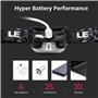 LE Lampe Frontale Rechargeable, L3200 Torche Frontale Led Ultra Puissante, 5 Modes d'Éclairage avec Voyant Rouge, Autonome 30 He