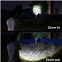 Lepro Lampe Torche Rechargeable, 1000 Lumens Lampe de Poche Ultra Puissante, 5 Modes d'éclairage, Étanche IPX7, Zoomable, Torche