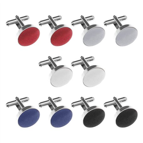 OTOTEC 5 paires Bouton de Manchette Homme Ronds Boutons de Manchette Chemise Classique pour Vêtements Décoration Accessoires Occ