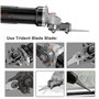 4pcs Lames de Grattoir Oscillantes Multi-outils et Spatule Incurvée Compatible avec Bosch Compatible avec Chicago Grattoir à Tro