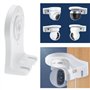 EMSea 2pcs Support de Montage Mural pour Caméra de Surveillance Support de Montage Mural et Plafond pour Systèmes de Sécurité CC