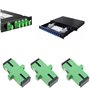 YINETTECH Lot de 10 adaptateurs SC monomode fibre optique SC femelle vers SC femelle APC Coupleur réseau Internet Connecteur Ext