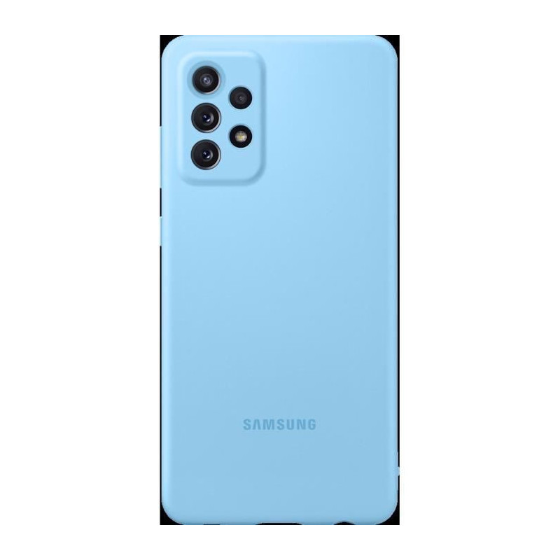 Coque Silicone Galaxy A72 Bleu