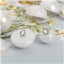 VGOL 100PCS Boutons Perle Blanc Demi Rond Perle Boutons Décoratifs pour DIY Couture Chandail Chemise Boutons de Manchette Jupes 