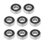 VGOL 8pcs 608-2RS 22mm Roulements de Planche à roulettes en Céramique en Acier Inoxydable Blindé Haute Vitesse Résistant à l'usu