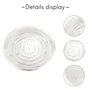 Micvtve Soucoupes à Plantes, Paquet de 10 de 30 Cm (12 Pouces), Plateaux D'éGouttement Transparents pour Pot de pour Plantes D'I