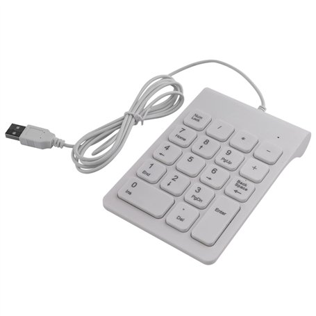Wanjorlay Mini USB Filaire Pavé NuméRique Pavé NuméRique 18 Touches NuméRique pour Comptabilité Teller Ordinateur Portable Noteb