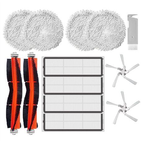 Veciado 13Pcs Kits de PièCes de Rechange pour Aspirateur Robot Autonettoyant Bot W10 / W10 Pro