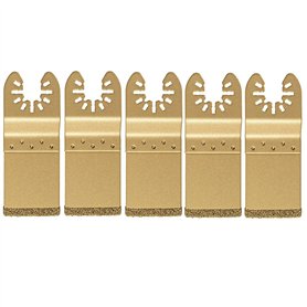 Wisyurt Lame de Scie DiamantéE Oscillante Universelle 5 PièCes/Ensemble pour la LibéRation Ajustement Lame Multi-Outils Coupe Di