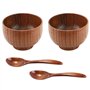 Tiamu Bol en naturel bois de jujube avec cuillères
