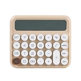 Iegefirm Calculatrice à Interrupteur MéCanique à 12 Chiffres Grand éCran LCD Calculatrice de Bureau Calculatrice FinancièRe à Gr