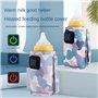 Niukuyu Universel USB Chauffe- Lait Poussette Voyage Sac Isotherme Portable Allaitement Biberon Chauffe Camouflage-Bleu