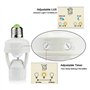 RUANI 2 PCS E27 Adaptateur Douille LED Convertisseur Douille avec Capteur de Mouvement PIR AC100-240V Détecteur de Présence Huma