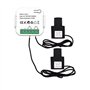Fowecry Compteur D'Énergie Tuya Smart ZigBee 2 Voies Bidirectionnel avec Pince de Capteur de Courant App Moniteur Puissance 100-
