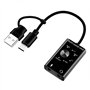 CosyCaya Carte son externe USB 2.0 Type C Adaptateur de microphone stéréo Convertisseur professionnel pour ordinateur portable