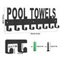 NISHZHU Porte-Serviettes de Piscine Porte-Serviettes Mural ExtéRieur Porte-Serviettes Crochets pour Salle de Bain Porte-Serviett