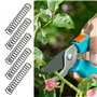 ECSiNG Lot de 10 ciseaux à ressort 5379-20 42 x 8 x 0,8 mm compatibles avec les sécateurs Gardena 8754 8755 8757 8759 8854 8855