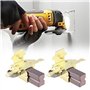 ECSiNG 1 Paire de Balais de Charbon avec Porte-balais en Laiton 610126-00 Compatible avec Dewalt DC411 DCG412 DCS380 DC390 DCS39