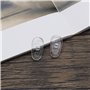 SG Store 10 Paires de Plaquettes de Nez pour Lunettes en Silicone Ovale en Forme de D 7 X 14 Mm Compatible avec Tom Ford les Lun