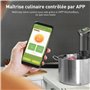 KitchenBoss Thermoplongeur Cuisson Sous Vide: Wifi Thermo Plongeur 1100W APP Contrôle Cuiseur Sous Vide Cooker pour un Contrôle