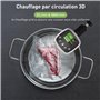 KitchenBoss Thermoplongeur Cuisson Sous Vide: Wifi Thermo Plongeur 1100W APP Contrôle Cuiseur Sous Vide Cooker pour un Contrôle