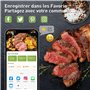 KitchenBoss Thermoplongeur Cuisson Sous Vide: Wifi Thermo Plongeur 1100W APP Contrôle Cuiseur Sous Vide Cooker pour un Contrôle
