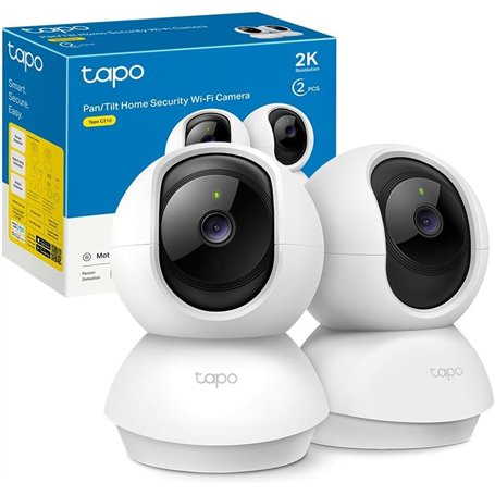 Tapo Caméra Surveillance WiFi intérieure 2K(3MP) Tapo C210 2 Pack