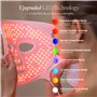 LumaLux Face | Masque facial à lumière LED Pro par Project E Beauty | 800 LED | 7 + 2 couleurs 460 nm ~ 1072 nm | Masque facial 