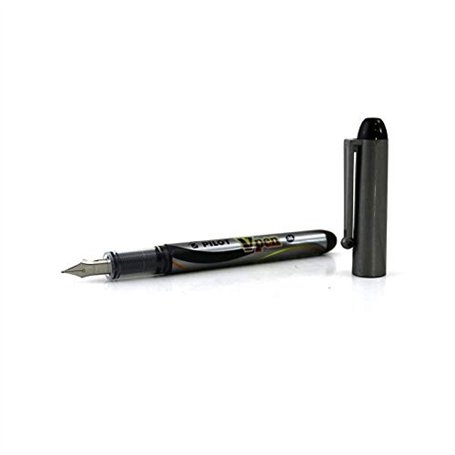 PILOT Lot de 3 Stylos Plume Jetable V-Pen Effaçable pointe moyenne Noir