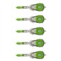 PILOT Lot de 5 Recharges pour Roller de correction rétractable Begreen White line RT 4 mm
