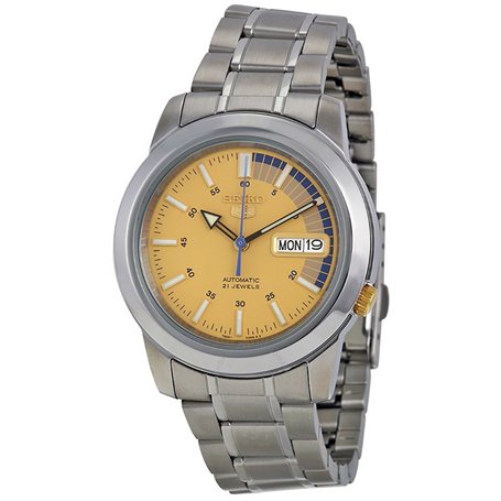 Seiko Hommes Analogique Automatique Montre avec Bracelet en Acier Inoxydable SNKK29
