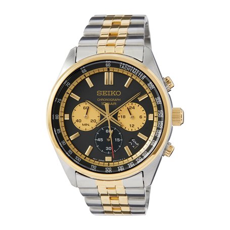 Seiko Homme Analogique Quartz Montre avec Bracelet en Acier Inoxydable SSB430P1