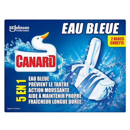 Canard WC Canard bloc wc eau bleue 5en1 x2 - La boîte de 2 blocs