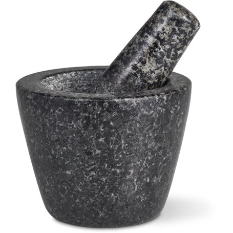 Mini mortier de cuisine et pilon en granit