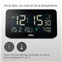 Braun Réveil Radio-piloté pour Les fuseaux horaires d'europe Centrale (DCF) avec Affichage de la Date, du Mois et de la températ