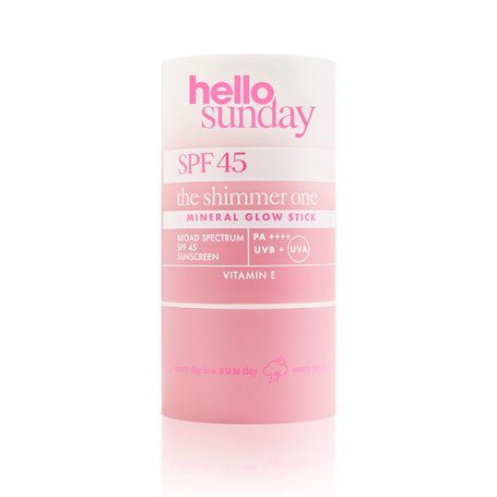 The Shimmer One Mineral Glow Stick SPF 45 Pa Plus by Hello Sunday for Women - 0.7 oz Sunscreen