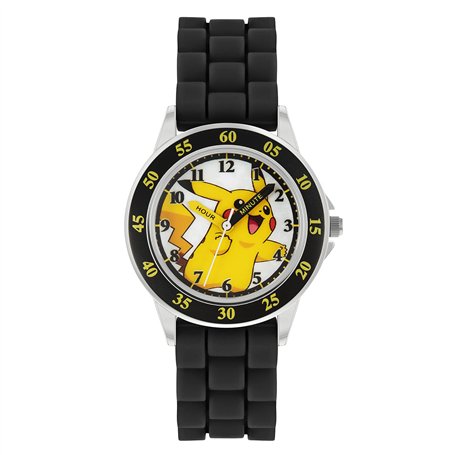 Pokémon Unisexes-Enfants Analogique Quartz Montre avec Bracelet en Silicone POK9048