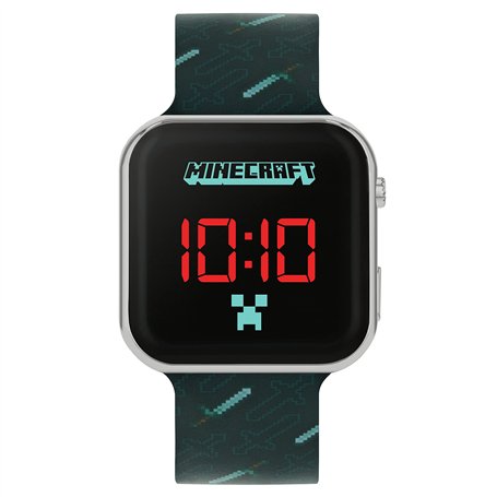 Disney Minecraft Black Strap LED Watch MIN4097 AMZ