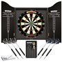 WINMAU Professional Darts Set Comprend Un Jeu de fléchettes Diamond Plus Bristle - Armoire Noire de Haute qualité - Ensemble de 