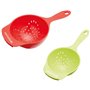 KitchenCraft Healthy Eating Plastic Mini Colander Set - Red/Green (Pack of 2)