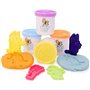 Toyland® Ensemble d'activités Bluey Dough 10 pièces - 4 pâtes, 1 Rouleau, 4 tampons et 1 écran de Jeu effaçable - Jouets d'art e