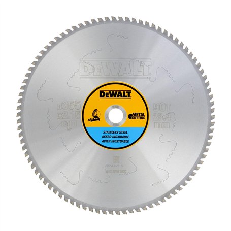 DEWALT - DT1922-QZ - Lame de Scie Circulaire Stationnaire en Carbure - Spécial MTCG/Inox - Dimensions 355x25