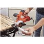 Black+Decker BES510-QS Mini Scie circulaire filaire - 400W - 3600 trs/minute - Poids: 2 kg - Lame Ø85mm - 27 mm de Coupe - Livré