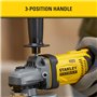 Stanley FATMAX Meuleuse d'angle Sans Fil 18V 125mm Vitesse 8500 trs/mn Sans Batterie Ni Chargeur Gamme FATMAX V20 SFMCG400B-XJ
