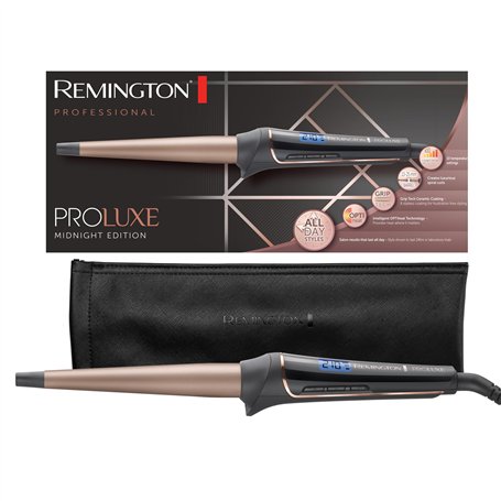 Remington boucleur cheveux [pour grandes boucles 25-38mm & ondulations naturelles] PROluxe Midnight (technologie OPTIheat