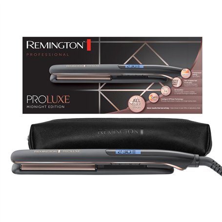 Remington Lisseur Cheveux [Plaques en céramique étroites 110 mm] PROluxe Midnight (Technologie OPTIheat