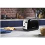 Russell Hobbs Grille pain [Pour 2 tranches] Colours Plus Inox noir (fentes extra larges, 6 niveaux de brunissage rapide, surélév