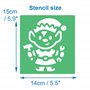 Baker Ross FE885 Pochoir Dessin Enfant motif Atelier du Pere Noel - Lot de 8, Pochoirs Lavables pour Enfant, Pochoir Scrapbookin