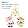 Baker Ross FE885 Pochoir Dessin Enfant motif Atelier du Pere Noel - Lot de 8, Pochoirs Lavables pour Enfant, Pochoir Scrapbookin