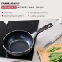 Fackelmann 688125 wok tous feux 20 cm sans PFAS, poêle de cuisson, poêle sans PFAS, poêle antiadhésive, poêle tous feux, poêle i